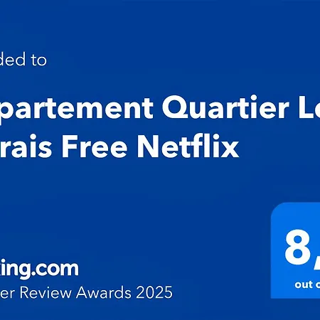 Quartier Le Marais Free Netflix Daire Paris