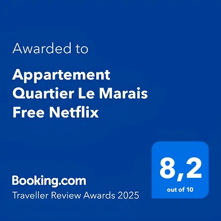 Apartmán Quartier Le Marais Free Netflix Paříž